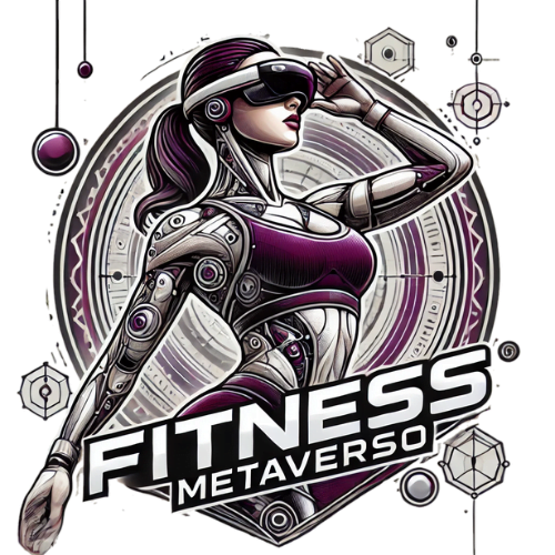Logo fitness futurista